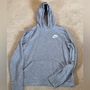 Nike Heather Gray Fleece Hoodie